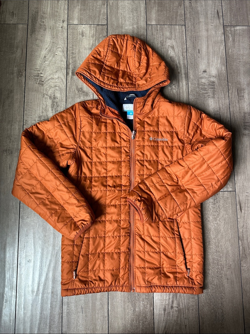 EUC Boys’ Quilted Columbia Winter Jacket Size Large (14)